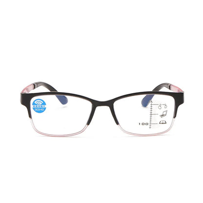 Progressive Multifocal Reading Glasses with Blue Light Protection – Full Frame Design for Near and Far Vision Estelle