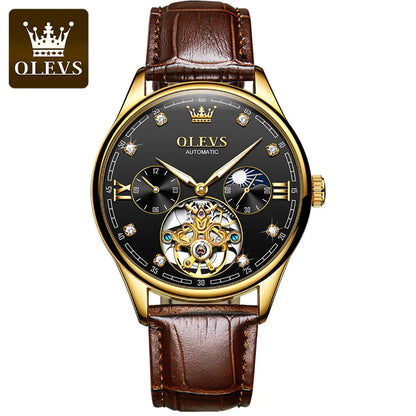 OLEVS 3601 Men's Luxury Automatic Watch - Top Brand Sport Mechanical Wristwatch, Custom Design
