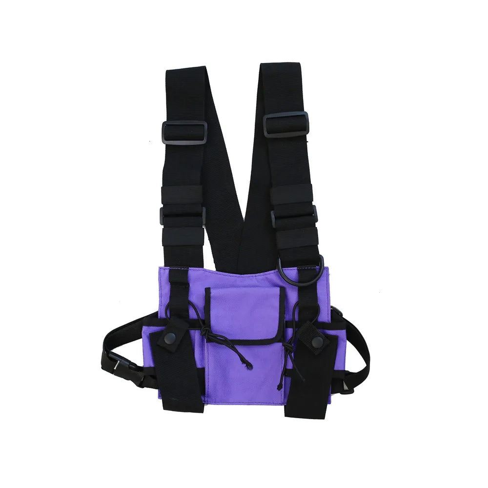 Unisex Hip-Hop Tactical Chest Bag – Streetwear Shoulder Vest Bag with Multifunctional Pockets for Outdoor, Waist, and Everyday Use Felix