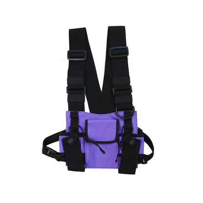 Unisex Hip-Hop Tactical Chest Bag – Streetwear Shoulder Vest Bag with Multifunctional Pockets for Outdoor, Waist, and Everyday Use Felix