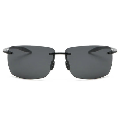 Ultra-Light Frameless TR90 Polarized Sunglasses for Men - UV400 Protection, Outdoor Driving & Fishing Mortimer