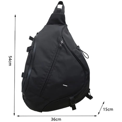Japanese Style Tactical Techwear Waterproof Sling Bag – Multifunctional Crossbody Motorcycle Shoulder Backpack Orson