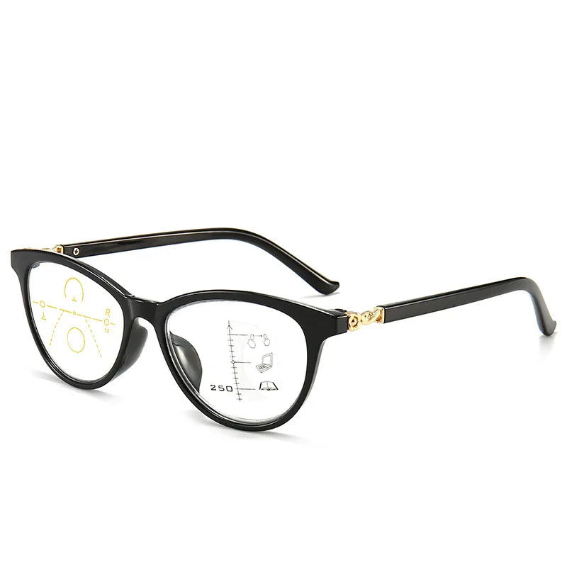 Blue Light Blocking Progressive Reading Glasses | Multifocal Magnifiers for Men & Women | Anti-Glare Computer Glasses for Near & Far Vision | Presbyopic Spectacles Beron