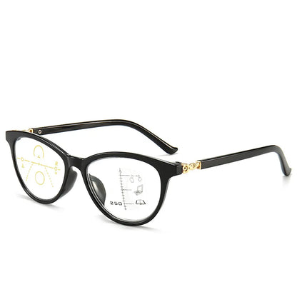 Blue Light Blocking Progressive Reading Glasses | Multifocal Magnifiers for Men & Women | Anti-Glare Computer Glasses for Near & Far Vision | Presbyopic Spectacles Beron