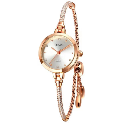 Skmei 1805 Luxury Quartz Watch for Women – Fashion Bracelet Ladies Wristwatch, Classic Design, High-Quality Dressing Accessory Josette