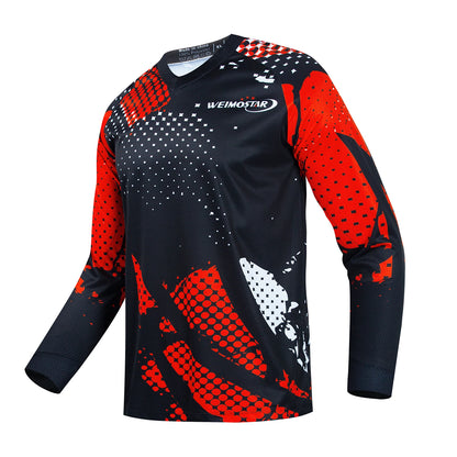 Men's Long Sleeve Cycling Jersey – Mountain Bike, Downhill, and Motocross Shirt