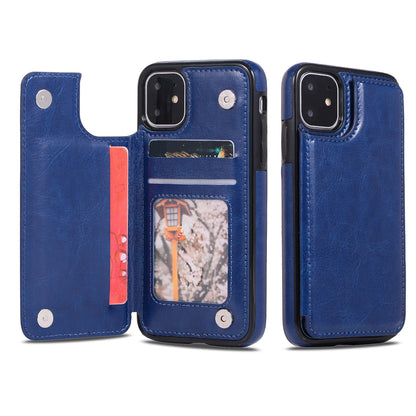 Mobile Phone Case PU Leather Card Holder Wallet for iPhone Multifunctional Flip with Stand Cell Phone Case