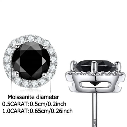 0.5-1 Carat Moissanite Earrings for Women – 925 Sterling Silver, Elegant & Trendy Design Eden