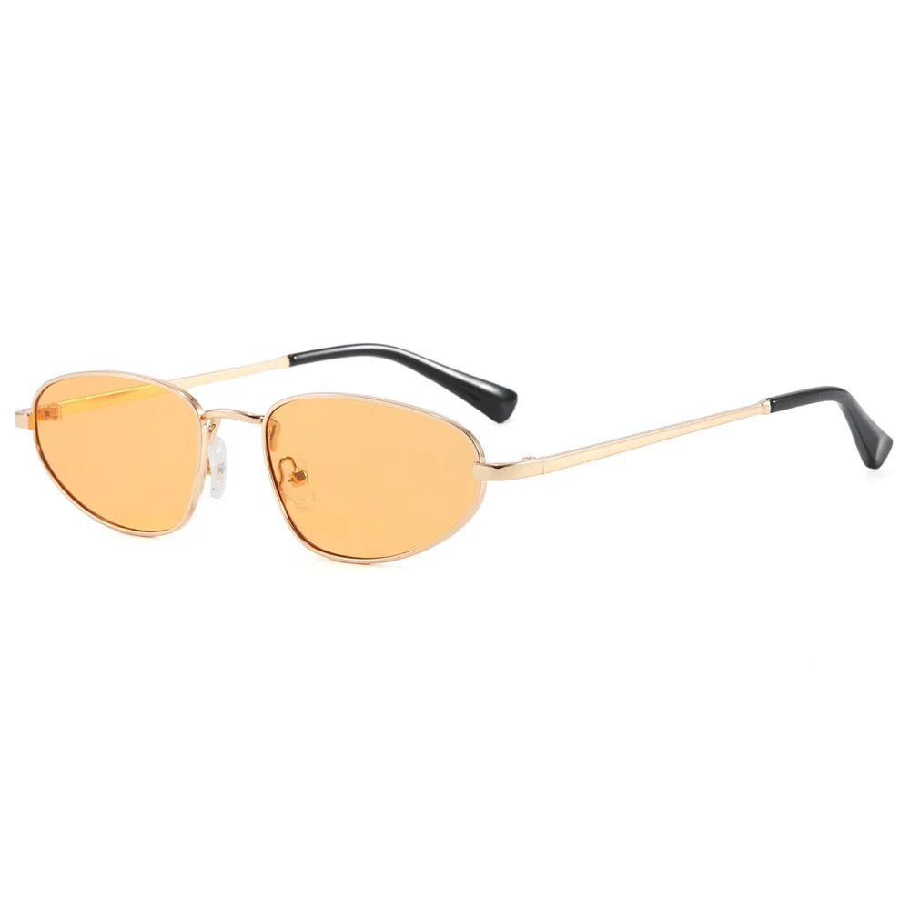 Retro Steampunk Cat Eye Sunglasses for Women – Small Fashionable Vintage Shades Dina