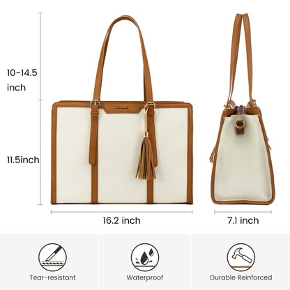 LOVEVOOK Laptop Tote Bag Set | 15.6/17 inch Briefcase for Women, Work & Travel Shaira