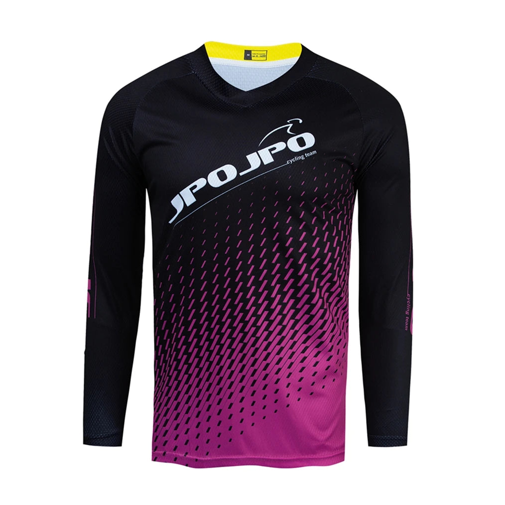 Men's MTB Downhill Jersey – Long Sleeve Mountain Bike Shirt, Breathable Cycling Tops for Riding & Outdoor Sports Damien