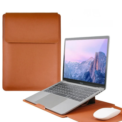 3-in-1 Laptop Bag with Stand & Mouse Pad | PU Leather Laptop Sleeve Case for 11-16 Inch Notebooks | Stylish & Portable Cover