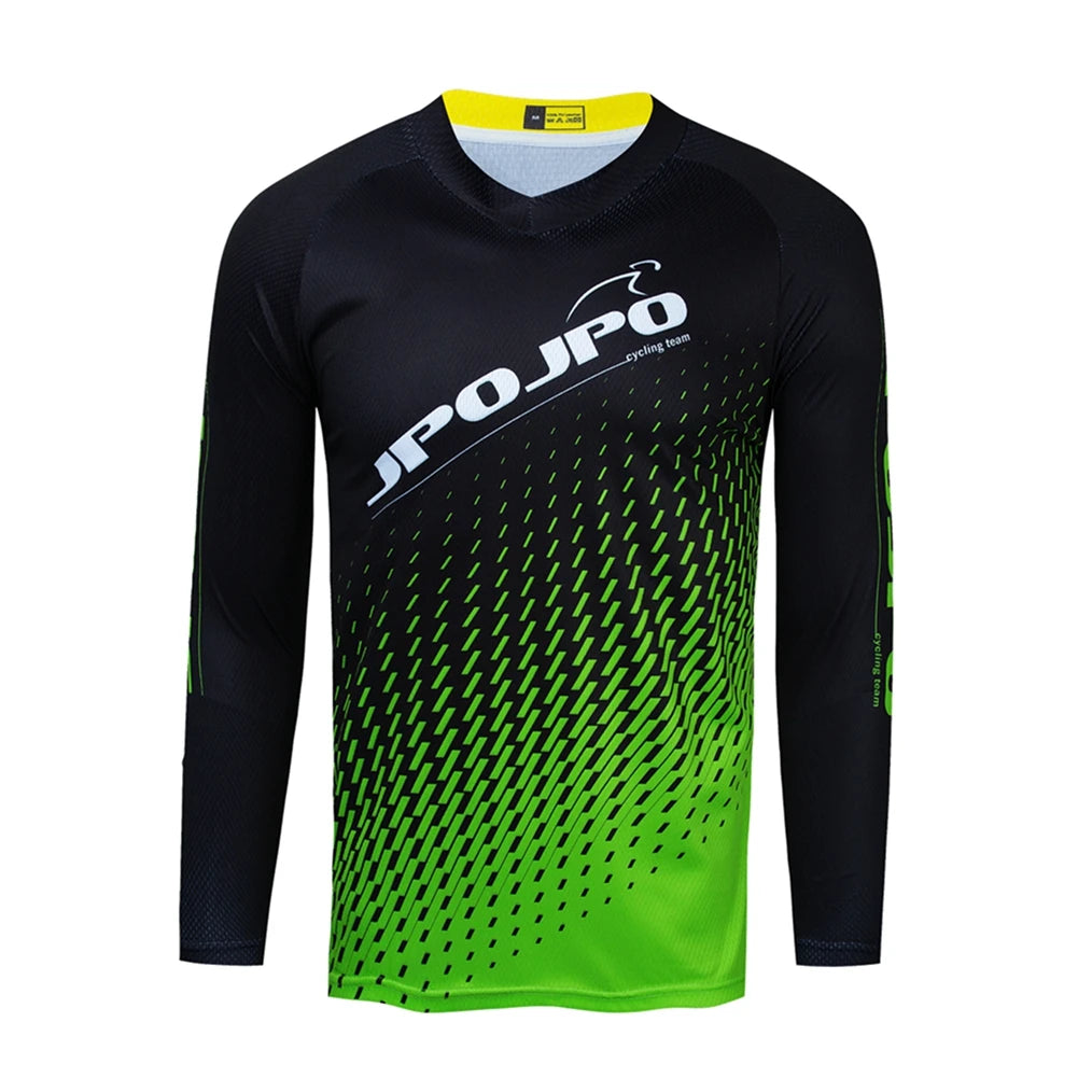 Men's MTB Downhill Jersey – Long Sleeve Mountain Bike Shirt, Breathable Cycling Tops for Riding & Outdoor Sports Damien
