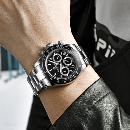 PAGANI DESIGN 1644 Men's Luxury Quartz Watch - High-Quality Sport & Business Waterproof Wristwatch Relogio Masculino
