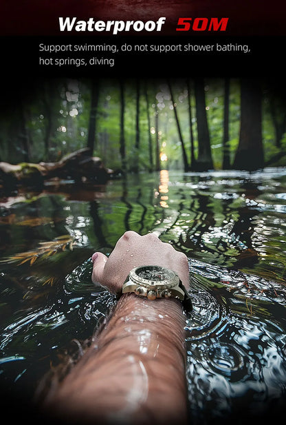 North Edge Mach2 Sports Watch – Solar-Powered Waterproof Chronograph with Stainless Steel Design