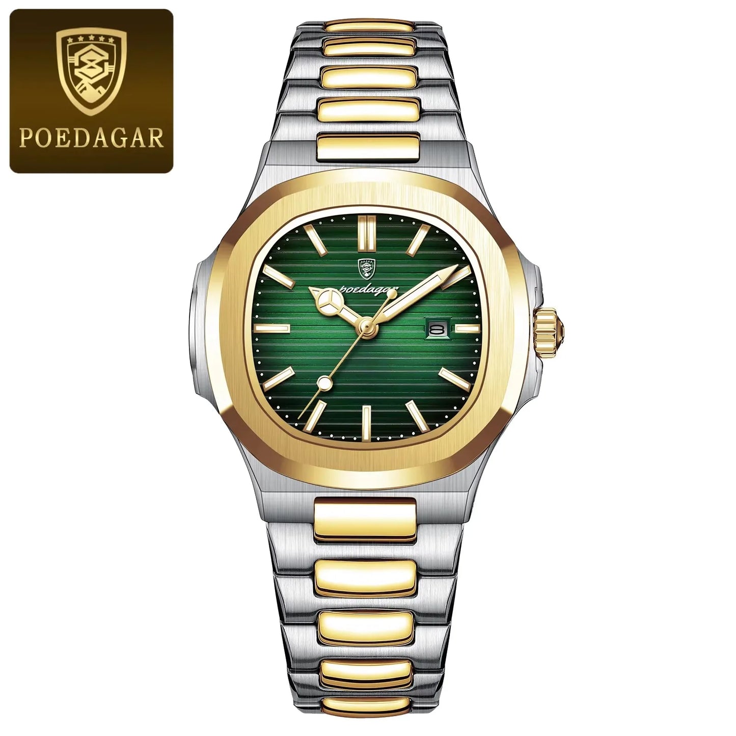 POEDAGAR 789 Ladies Luxury Watch – High-Quality Square Stainless Steel Waterproof Quartz Women's Fashion Business Watch Charlize