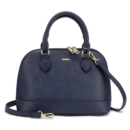 LOVEVOOK Designer Double Zip Satchel Bag – Classic Top Handle Shoulder Purse & Small Crossbody Bag for Women Yassi