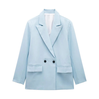 Women's Versatile V-Neck Suit Jacket - Chic Casual Commuter Blazer for All Seasons Martha