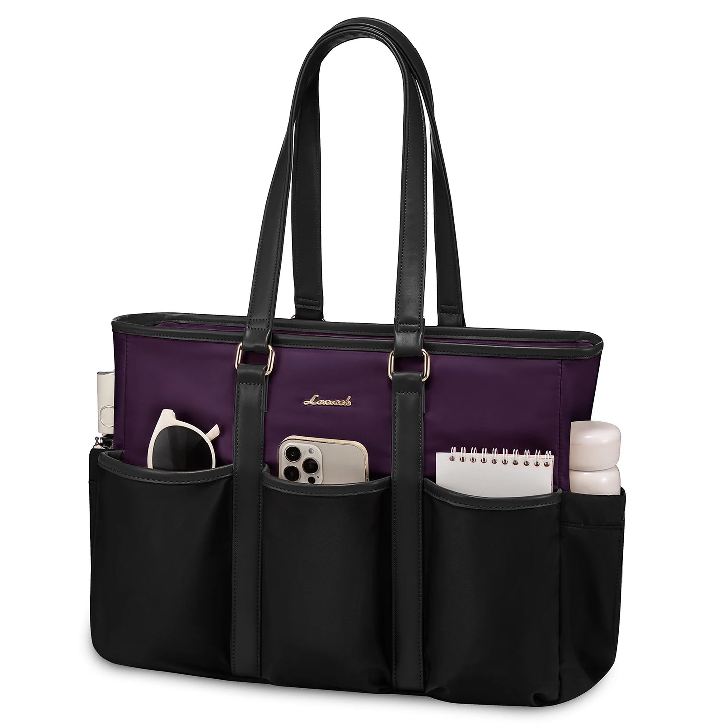 LOVEVOOK Work Tote Laptop Bag - Multi-Pocket Utility Bag for Teachers, Nurses, Travel & Daily Use Vina