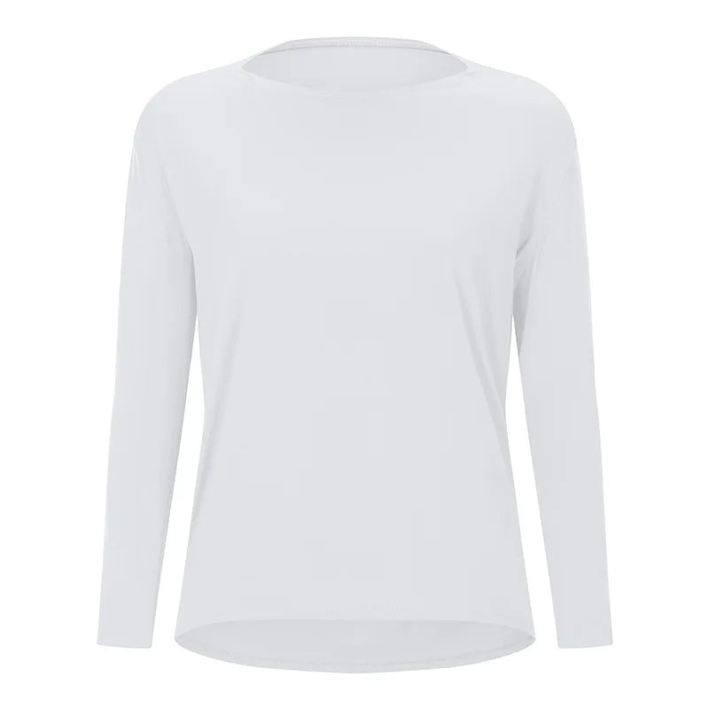 Women's Long Sleeve Yoga Shirt - Perfect for Exercise & Activewear