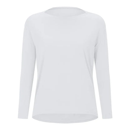 Women's Long Sleeve Yoga Shirt - Perfect for Exercise & Activewear