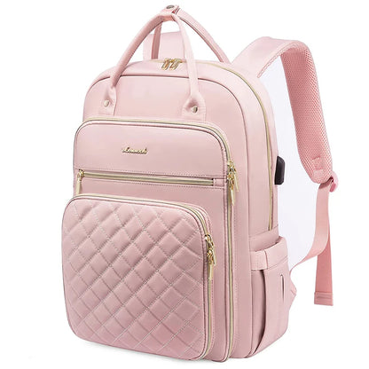LOVEVOOK Fashion Travel Backpack | Water-Resistant, Multi-Pocket College Bookbag for Women, Fits 15.6" & 17" Laptops
