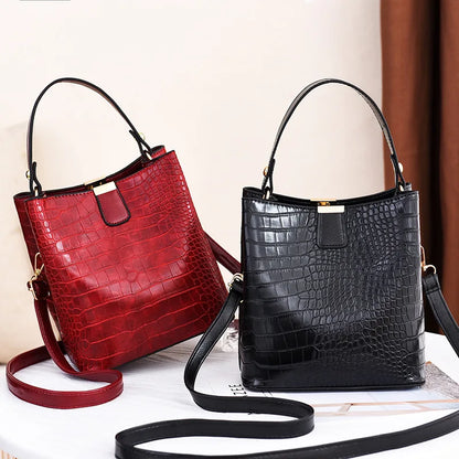 Women's Bucket Handbag - Single-Shoulder Crossbody Bag Evelyn