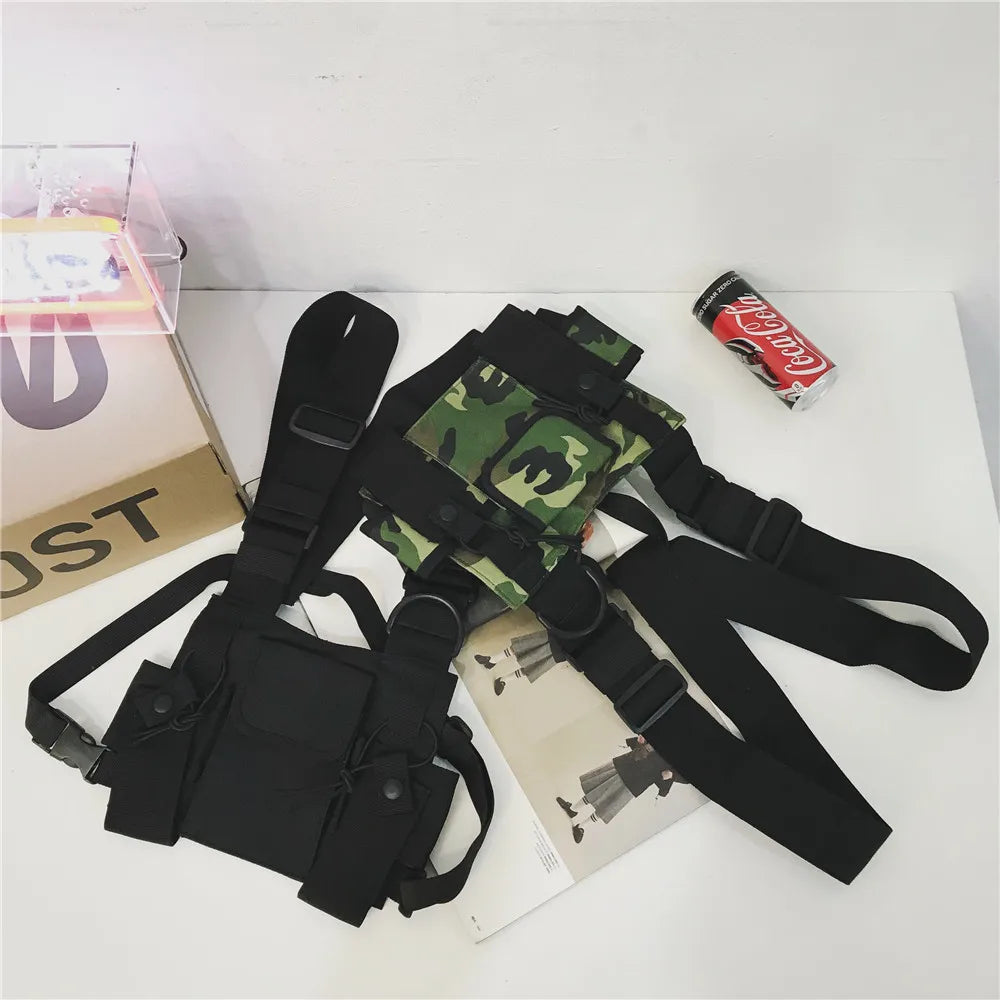 Unisex Hip-Hop Tactical Chest Bag – Streetwear Shoulder Vest Bag with Multifunctional Pockets for Outdoor, Waist, and Everyday Use Felix