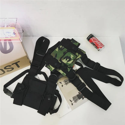 Unisex Hip-Hop Tactical Chest Bag – Streetwear Shoulder Vest Bag with Multifunctional Pockets for Outdoor, Waist, and Everyday Use Felix