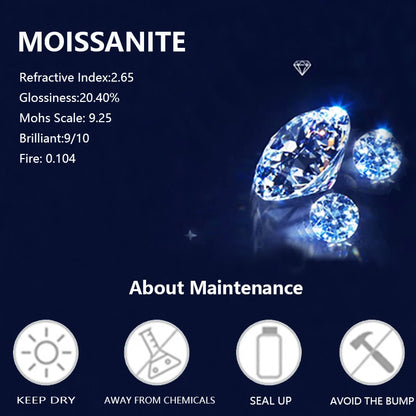 1CT Moissanite Snowflake Bracelet – Luxurious 925 Sterling Silver, Rhodium-Plated Fashion Jewelry Georgia