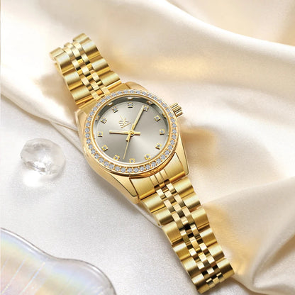 SK Gold Women’s Watch – Luxury Ladies Wristwatch Factory Outlet | Montre Femme | Reloj Para Mujer