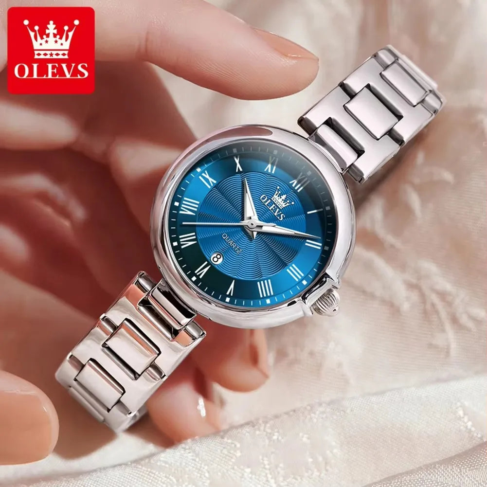 OLEVS 5608 Women’s Fashion Watch – Light Luxury Waterproof Luminous Chronograph Quartz Movement Wristwatch