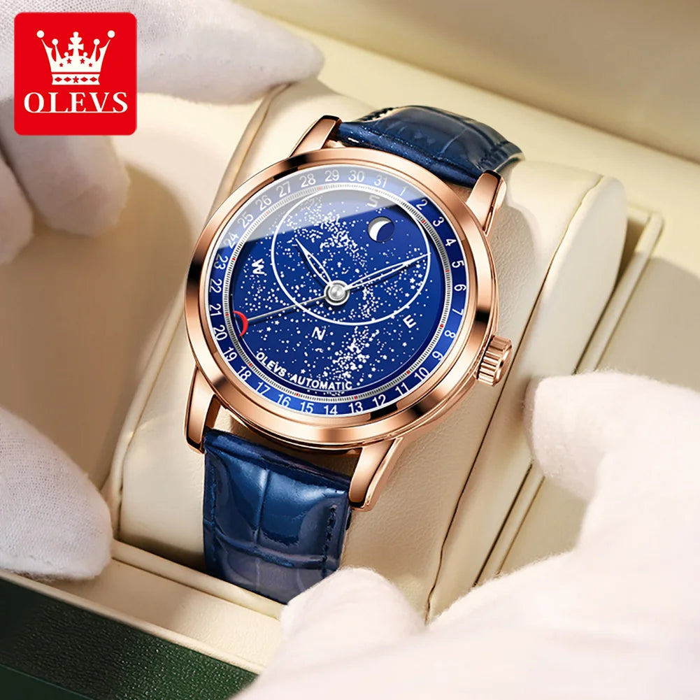 OLEVS 9923 Women's Luxury Watch - Fashion Roman Dial Wristwatch with Diamonds, Waterproof and Luminous Design