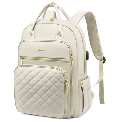 LOVEVOOK Fashion Travel Backpack | Water-Resistant, Multi-Pocket College Bookbag for Women, Fits 15.6" & 17" Laptops