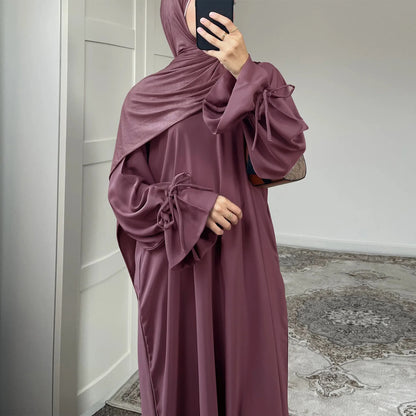 Flounce Sleeve Modest Abaya for Women – Big Hem Islamic Dress for Muslim Women Layla