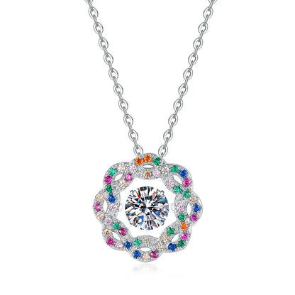 1 Karat S925 Sterling Silver Moissanite Necklace – Stylish Star Pendant for Women