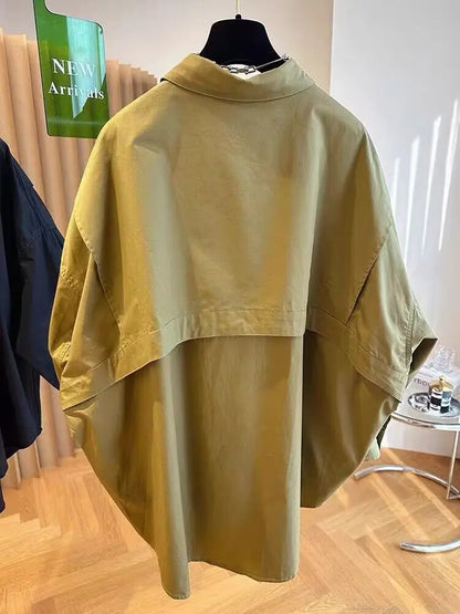 Women's Long-Sleeve Loose Blouse - Stylish and Comfortable Design