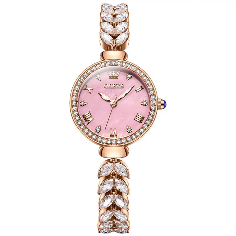 OLEVS 9971 Women's Quartz Wristwatch – Fashionable Jewelry-Inspired Lady's Watch Georgette
