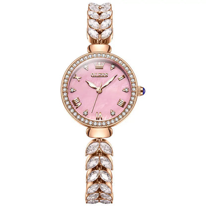 OLEVS 9971 Women's Quartz Wristwatch – Fashionable Jewelry-Inspired Lady's Watch Georgette