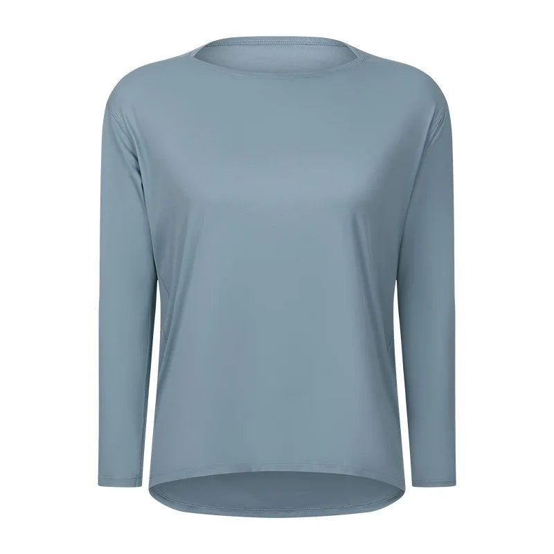 Women's Long Sleeve Yoga Shirt - Perfect for Exercise & Activewear