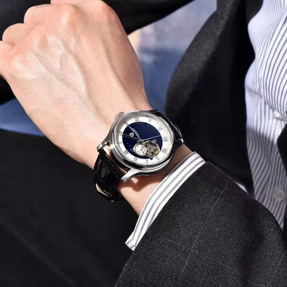 PAGANI DESIGN PD‑YS015 Men’s Automatic Watch – 41mm Fashion Mechanical Wristwatch, Japan NH39 Movement, 10Bar Waterproof, Leather Strap