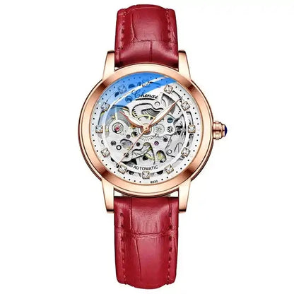 CHENXI 8830 Women’s Luxury Automatic Mechanical Watch – Skeleton Tourbillon, Luminous, Waterproof