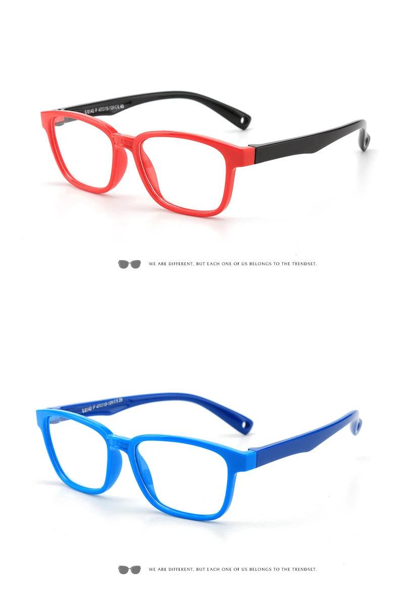 Blue Light Blocking Glasses for Kids – Comfortable Silica Gel Frames for Gadget and Screen Use Arden