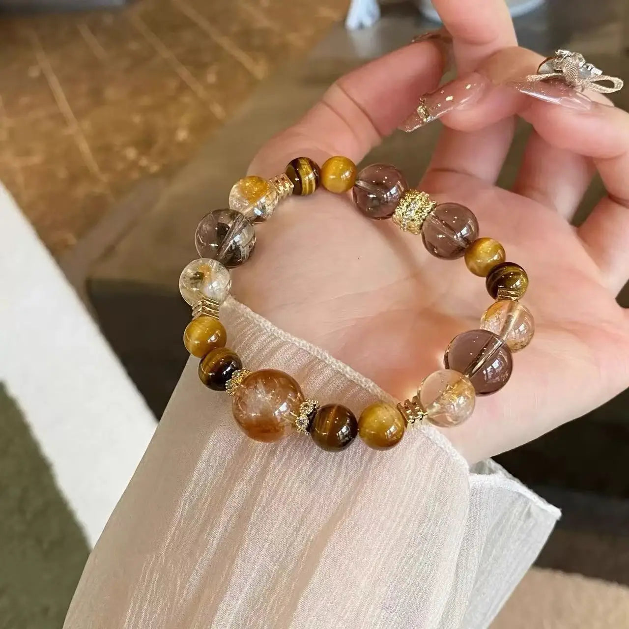 Natural Citrine Women’s Bracelet – High‑Quality Exquisite Fashion Jewelry for Energy, Positivity & Prosperity | Elegant Gift for Her