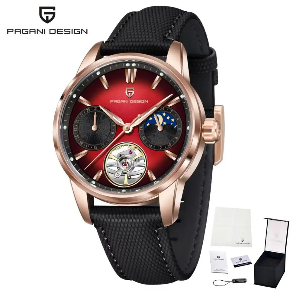PAGANI DESIGN YS021 Men’s Automatic Mechanical Watch | 41mm Stainless Steel Luxury Wristwatch, 100M Waterproof