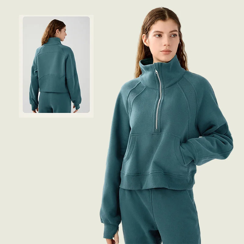Women's Winter Fitness Jacket | High-Quality Yoga Sportswear & Warm Workout Outfit