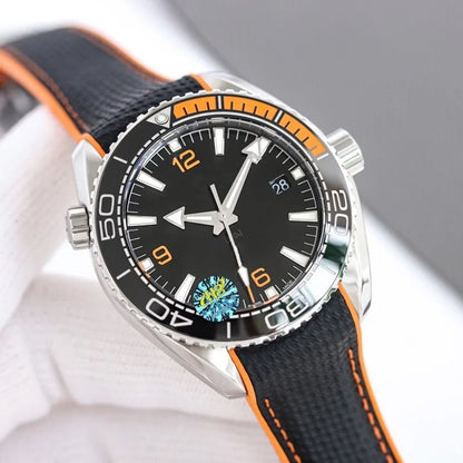 Luxury Men’s Automatic Mechanical Watch – Waterproof, Self‑Winding, Rubber Strap, Oval Case Design Dominic