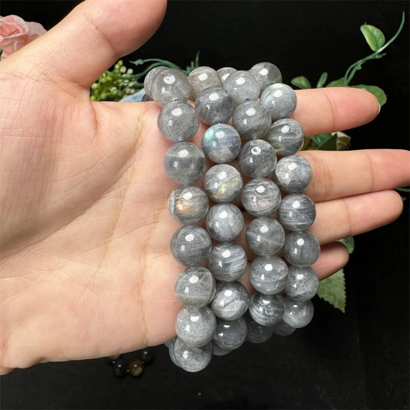 10MM Rose Quartz Healing Crystal Gemstone Beaded Stretch Bracelet – Energy, Love & Perfect Gift