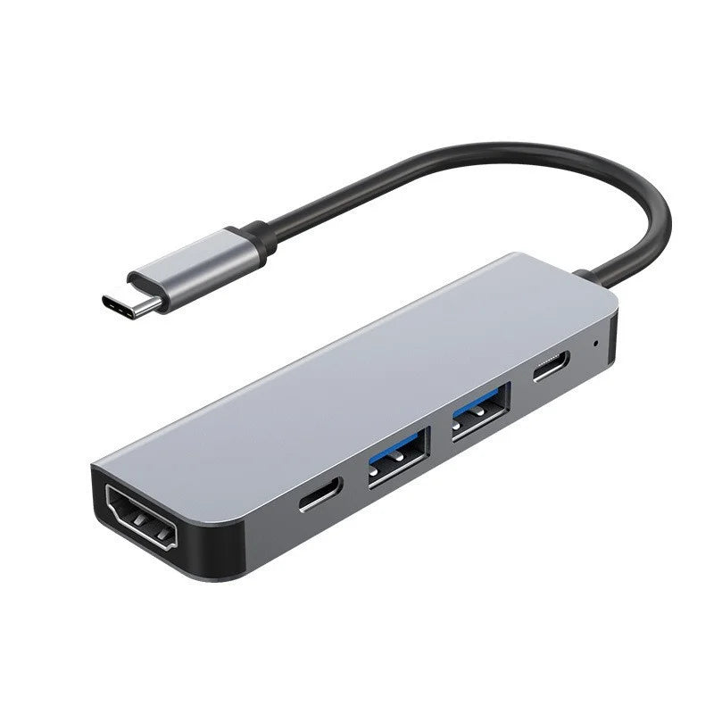 Multifunction 11-in-1 USB-C Hub – 4K 30Hz HDMI Multiport Adapter with 4 USB 3.0 Ports, 3.5mm AUX, and 11-Port Docking Station for Laptops