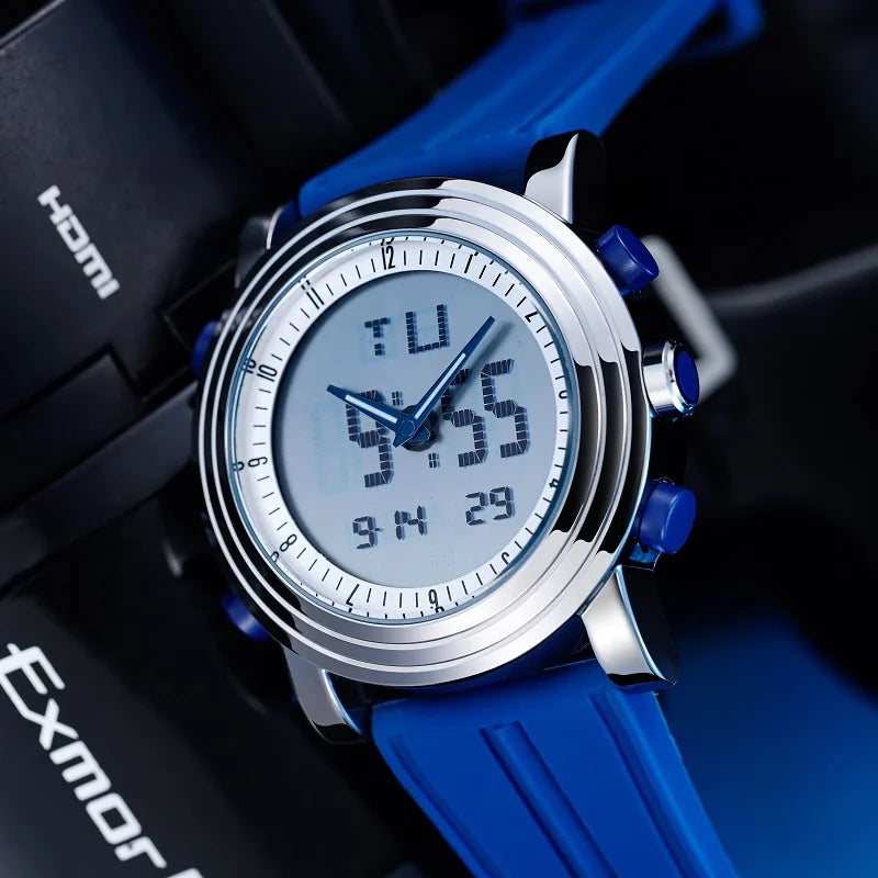 Waterproof Quartz Men’s Watch – Classic Multi‑Function Digital & Analog Wristwatch for Men, Durable Sport & Casual Timepiece Axel